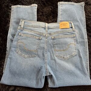 Signature by Levi Strauss Women's Light Blue High Rise Straight Leg Jeans